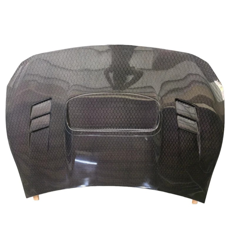 Replacement New for GT86 for BRZ 12-16 Honeycomb Carbon Fiber Engine Hood Bonnet Cover Trims